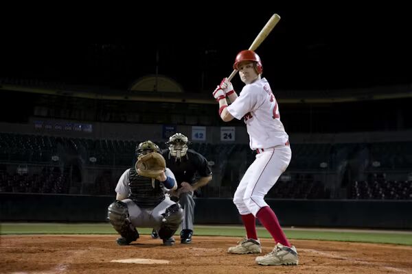 Baseball action