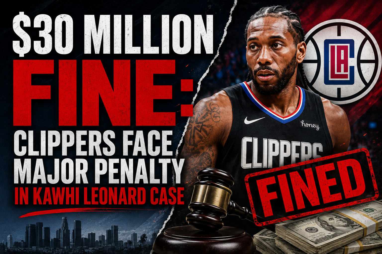$30 Million Fine: Clippers Face Major Penalty in Kawhi Leonard Case
