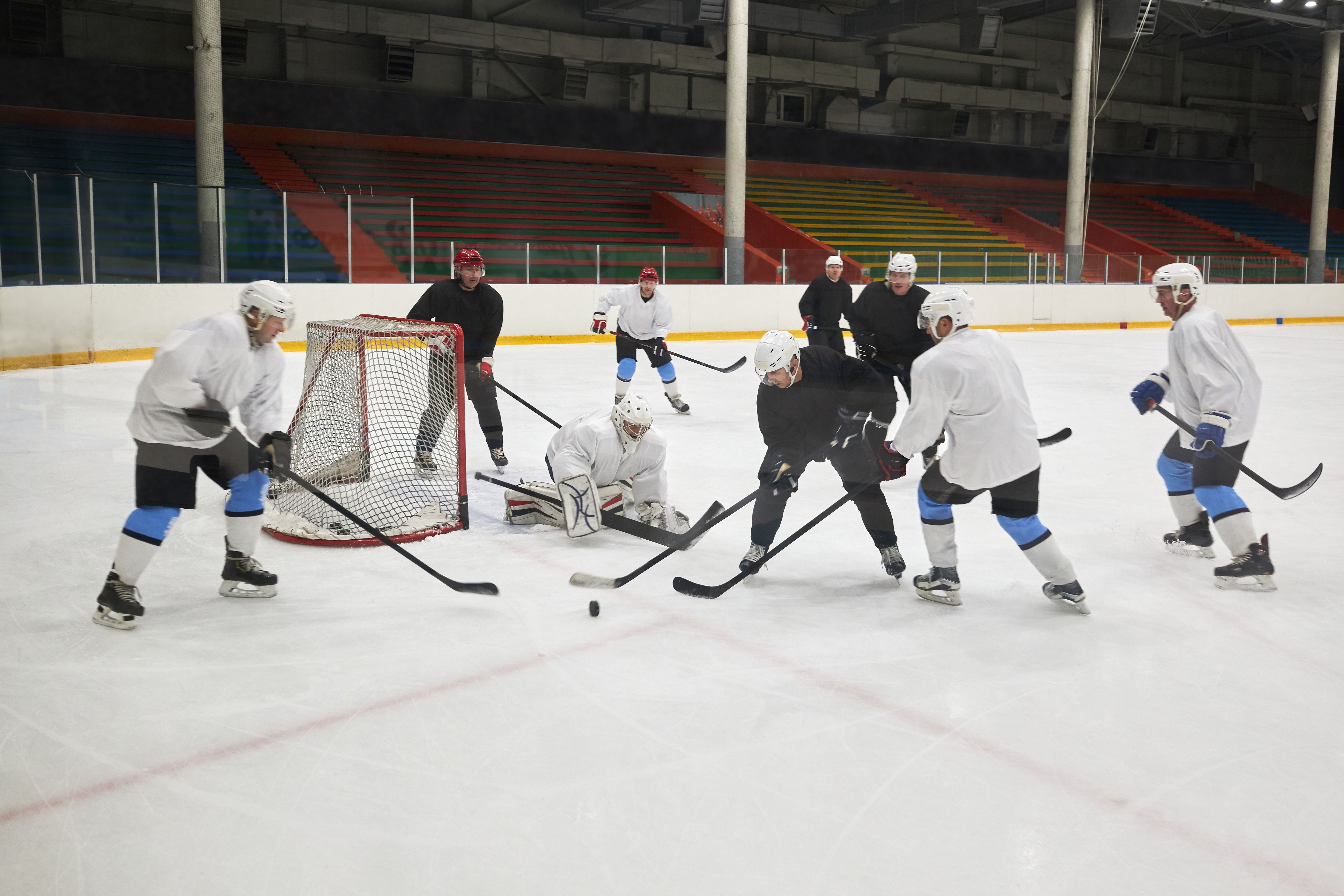 NHL draft prospect skating on ice